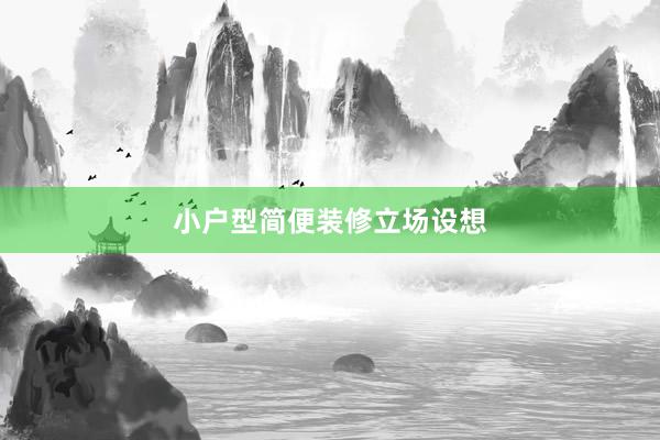 小户型简便装修立场设想