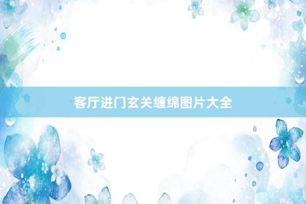 客厅进门玄关缠绵图片大全