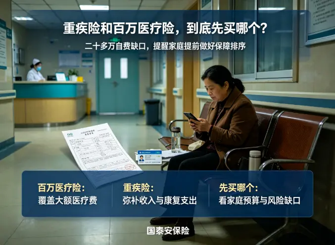 重疾险和百万医疗险，到底先买哪个(图1)
