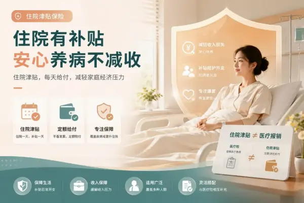 住院一天补一天？住院津贴保险和医疗险有什么不同
