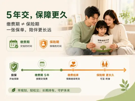 储蓄险只交5年，为什么保单可能几十年后还在？很多人把“缴费期