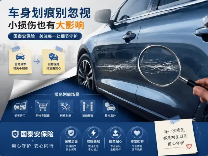 车险中的车身划痕损失怎么处理？小损伤背后的用车烦恼