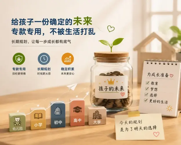 给孩子存了一笔钱，几年后却拿去用了：长期资金为什么需要“专门