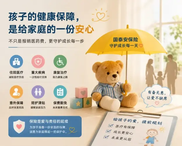 孩子第一次住院后，父母才发现少儿保险不只是“报销医药费”