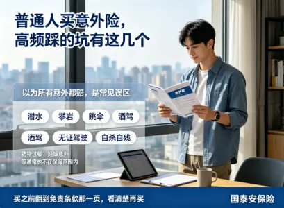 普通人买意外险，高频踩的坑有这几个