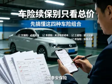 商业车险这四样搭配好了，保障翻倍还不多花冤枉钱