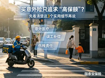 买意外险只追求“高保额”？先看清楚这3个实用细节再说