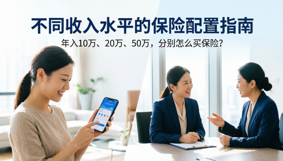 不同收入水平的保险配置指南|年入10万、20万、50万,分别怎么买保险?(图1) 不同收入水平的保险配置指南|年入10万、20万、50万,分别怎么买保险?(图1)