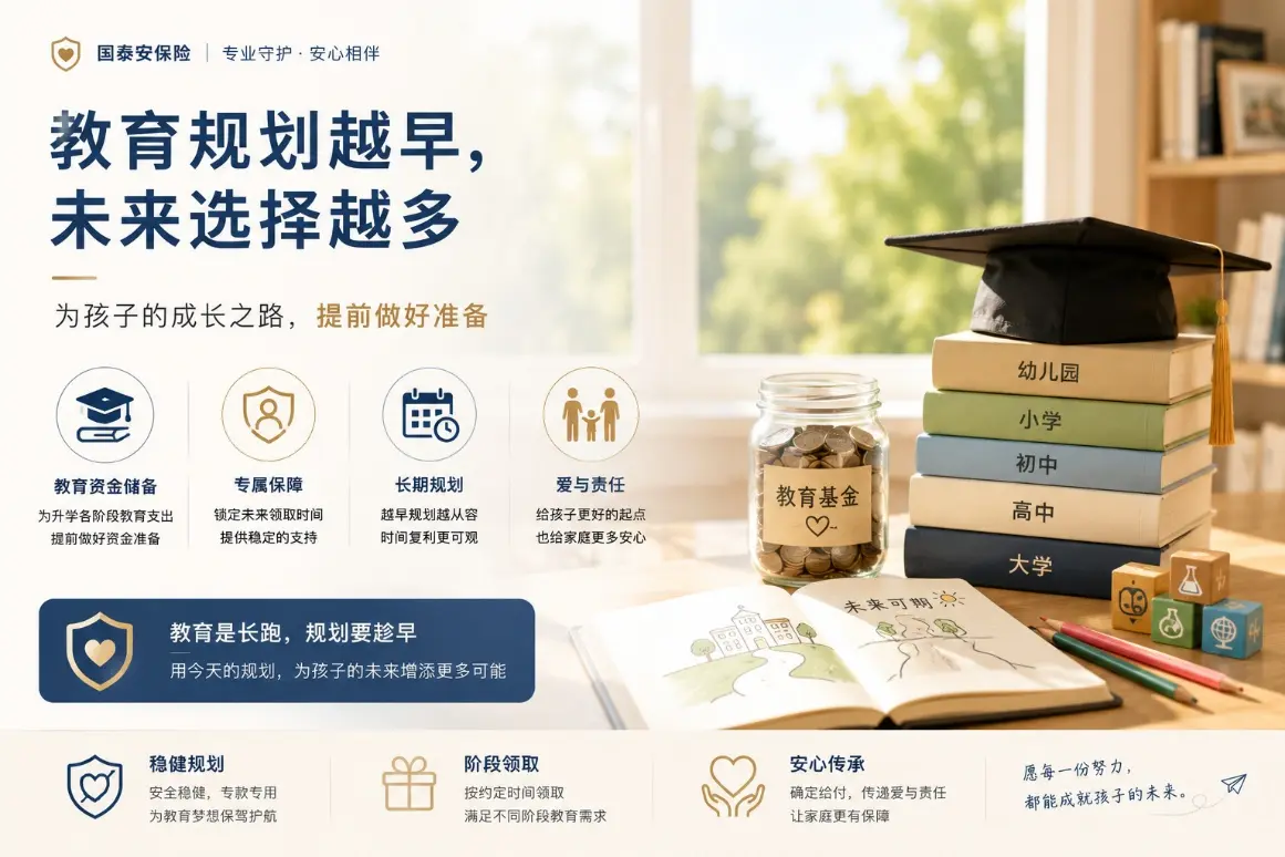 从幼儿园到大学：教育险，究竟是在为孩子准备什么？(图1)