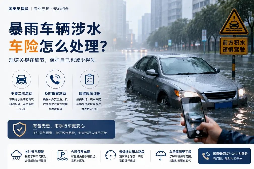 暴雨过后车辆被淹,车险怎么处理?这几个动作很重要(图1) 暴雨过后车辆被淹,车险怎么处理?这几个动作很重要(图1)