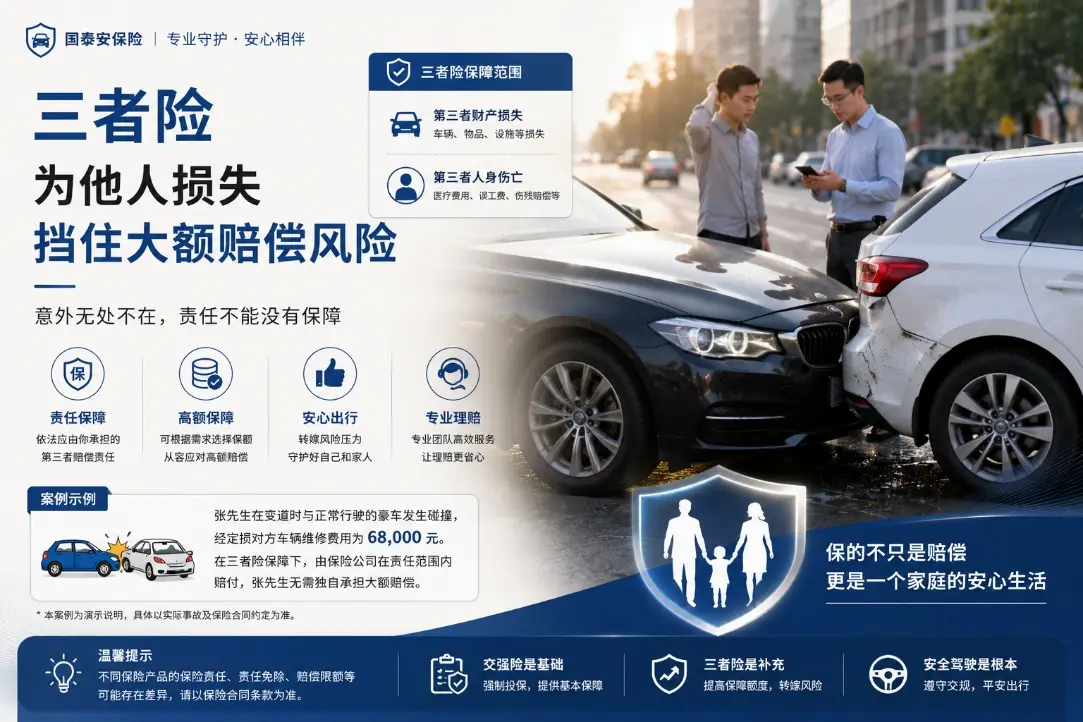 不小心撞上豪车,车损几十万?三者险到底在保谁(图1) 不小心撞上豪车,车损几十万?三者险到底在保谁(图1)
