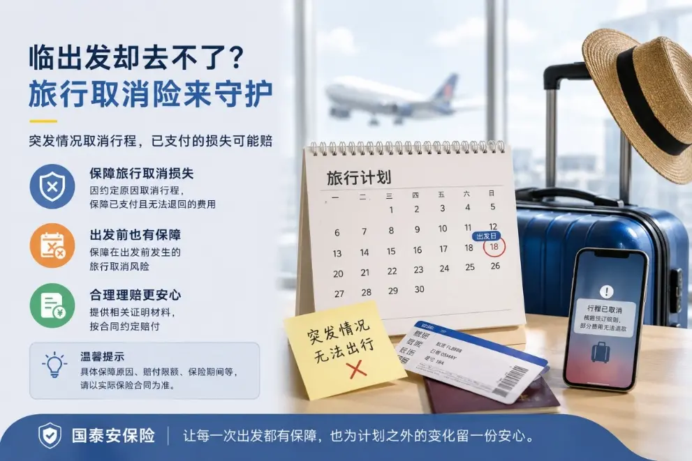 机票酒店花了两万元,临出发却去不了:旅行取消险到底保什么?(图1) 机票酒店花了两万元,临出发却去不了:旅行取消险到底保什么?(图1)