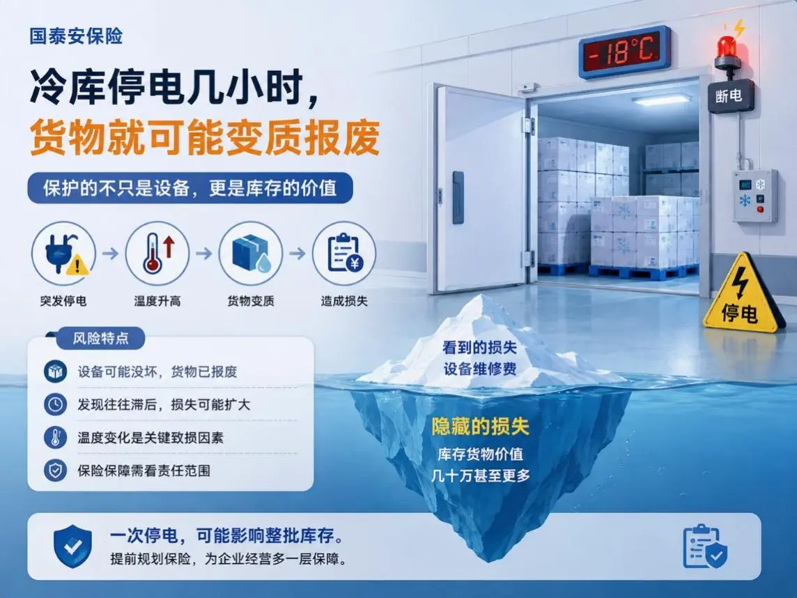 冷库停电几个小时,机器没坏,里面几十万元货物却变质了:这种损失怎么算?(图1) 冷库停电几个小时,机器没坏,里面几十万元货物却变质了:这种损失怎么算?(图1)