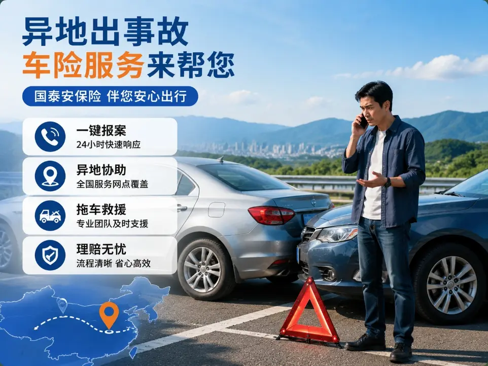 车辆异地出事故怎么办？长途驾驶中的车险服务应该提前了解(图1)