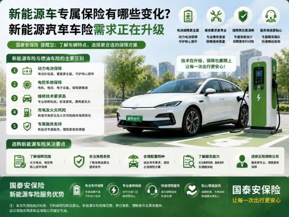 新能源车专属保险有哪些变化？新能源汽车车险需求正在升级(图1)